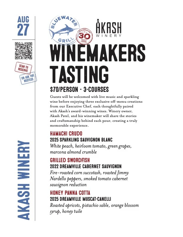 Bluewater Grills Winemakers Tasting Event